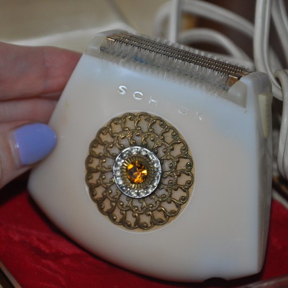 Vintage 60s Lady Schick Crown Jewel Lucite Shaving Razor Original Box. Works - Picture 3 of 8
